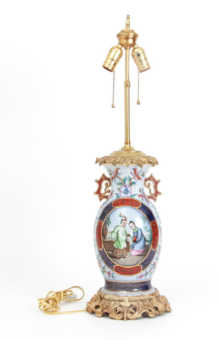 Antique Chinese Vase Mounted as Lamp (1 of 8)