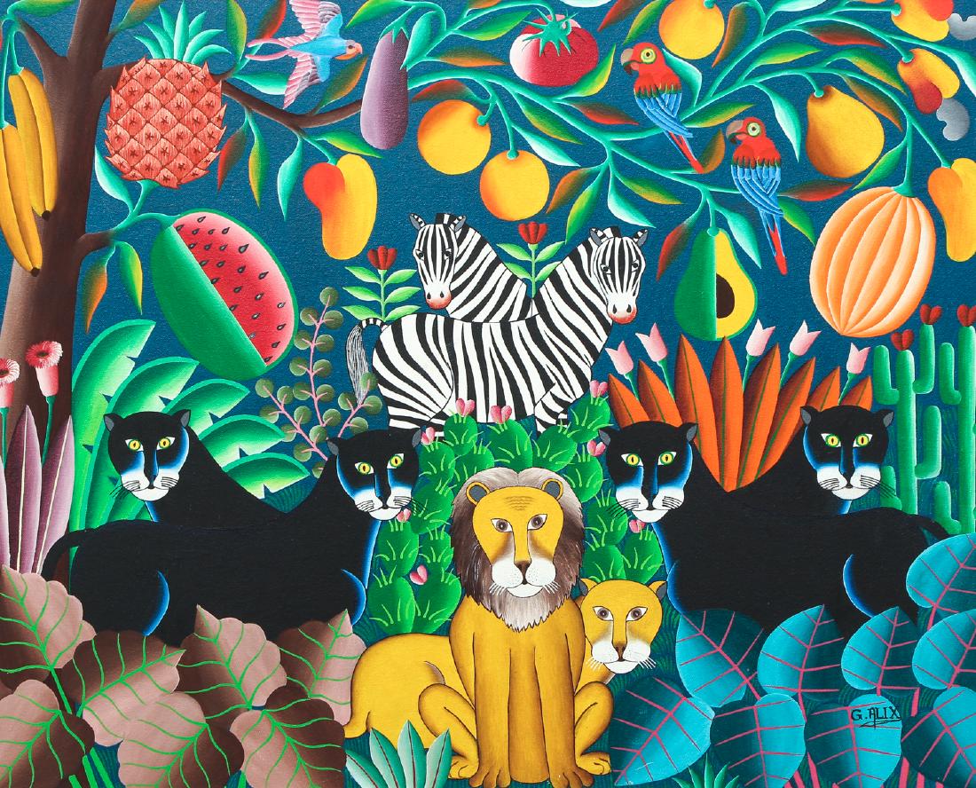 Gabriel Alix Haitian Fruit and Animal Painting (1 of 8)