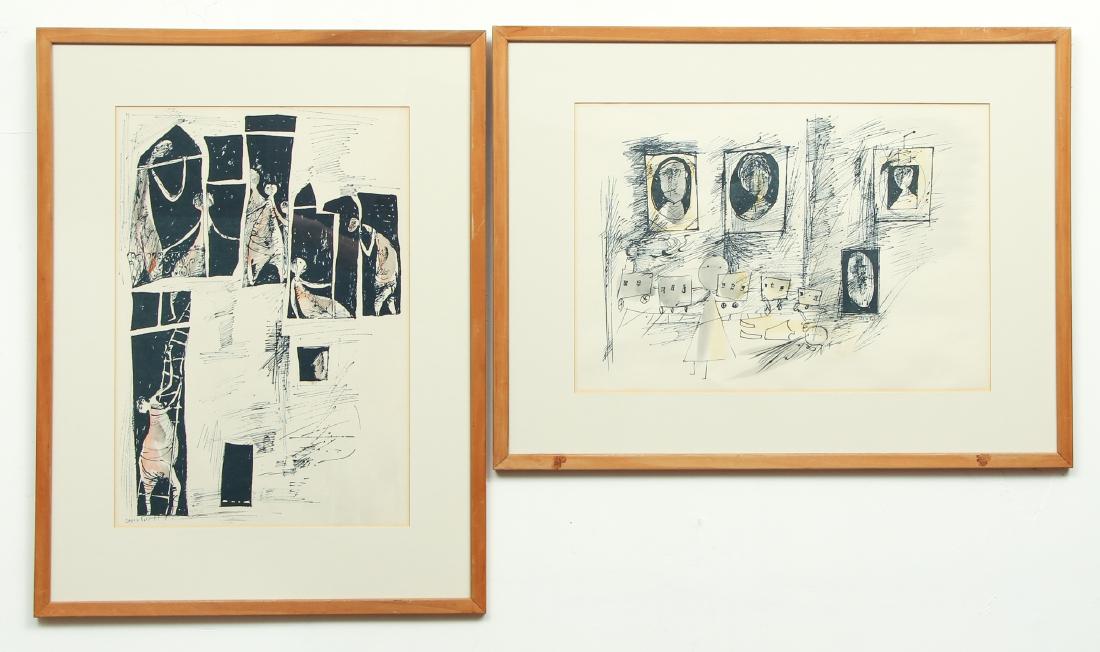 Yosl Bergner orig lithograph Walls (1 of 9)