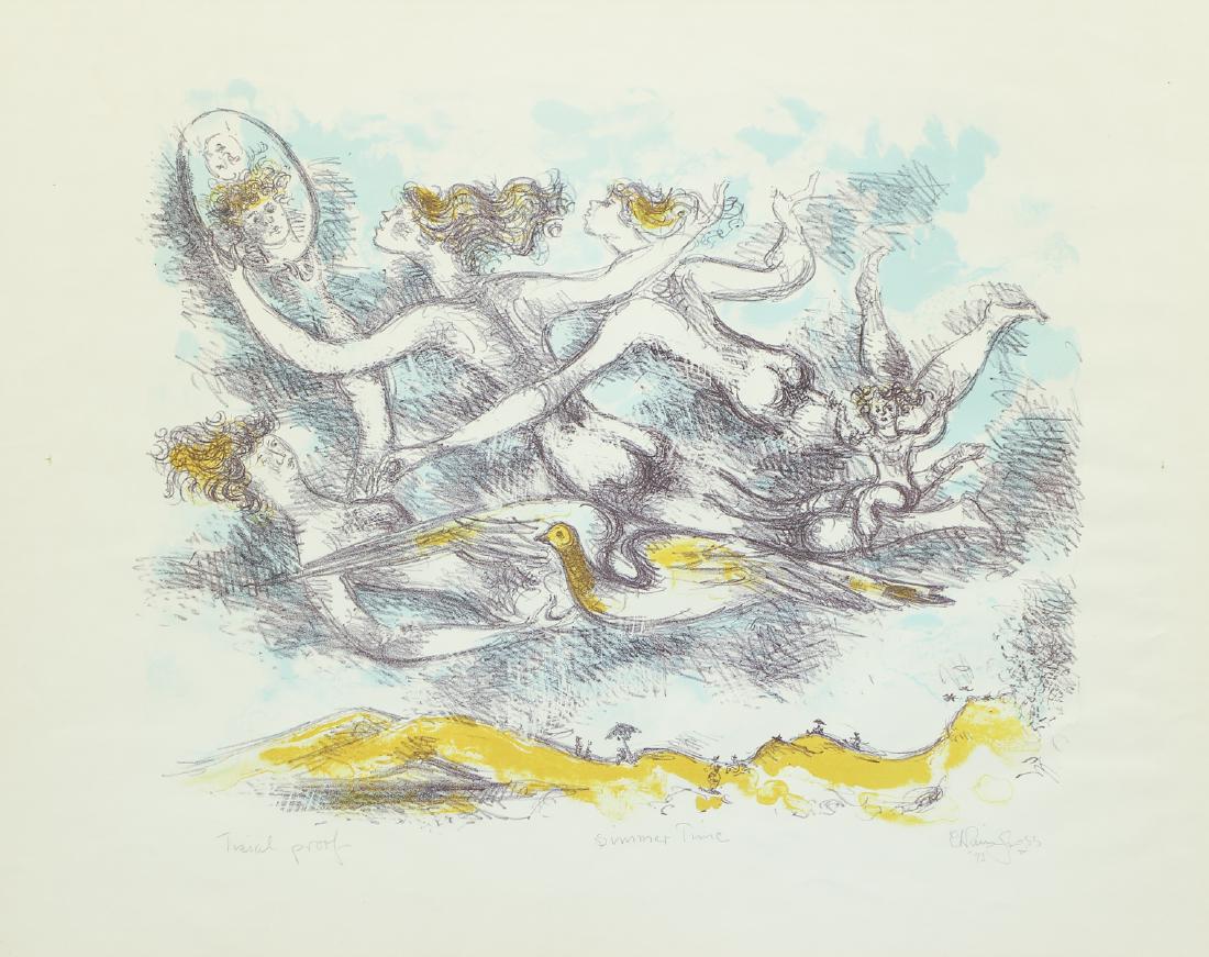 Chaim Gross 1973 orig litho Summer Time (1 of 7)