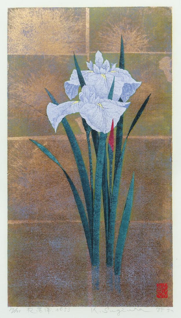 Kazutoshi Sugiura Iris no. 53 original screenprint on (1 of 9)