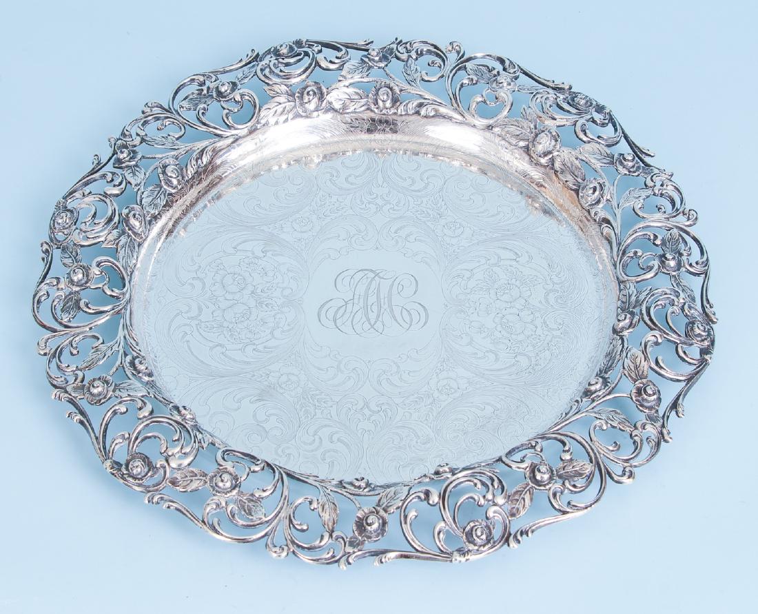 Large Bailey Banks and Biddle Sterling Silver Tray (1 of 13)