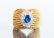 14 K Gold Sapphire and Diamond Ring