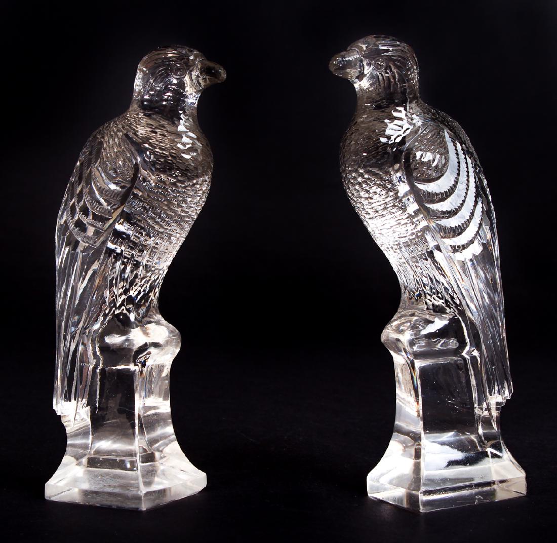 Pair of Steuben Cut Glass Eagles (1 of 10)