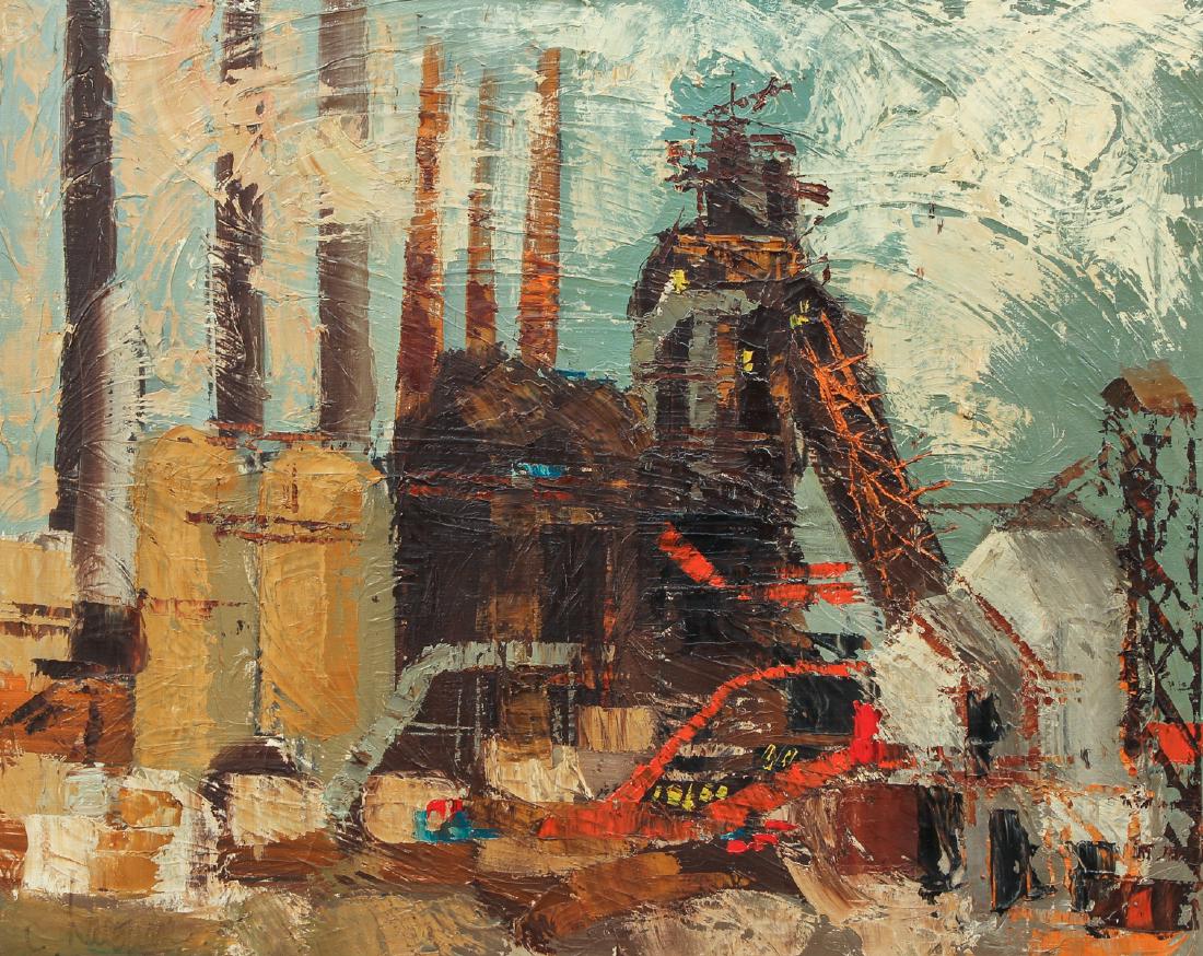 Claude LaCoudre 1966 Painting Industrie Homestead (1 of 8)