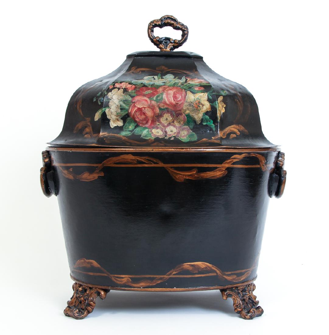 Tole Painted Coal Hod (1 of 9)