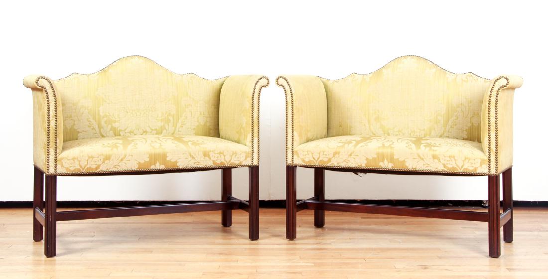 Pair of Chippendale Style Window Seats (1 of 13)