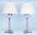 2 Silverplated and Crystal Lamps