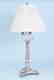 2 Silverplated and Crystal Lamps - 2