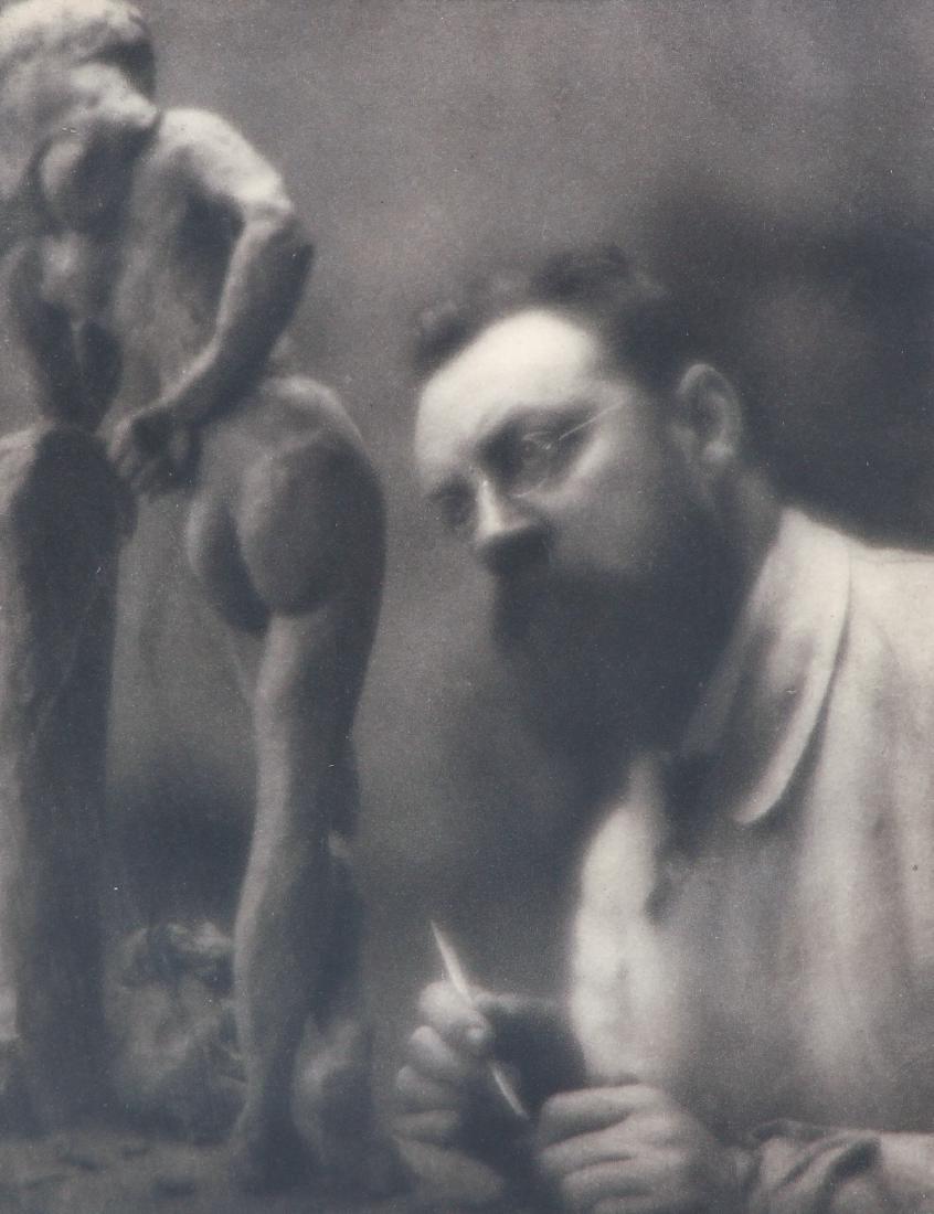 Edward Steichen photogravure Henri Matisse in His: Steichen, Edward Jean (American, born Luxembourg, 1879-1973), Henri Matisse in His Studio, 1913, photogravure on tissue from Camera Work, 8.25 x 6.4 inches, framed measuring 17 x 14 inches