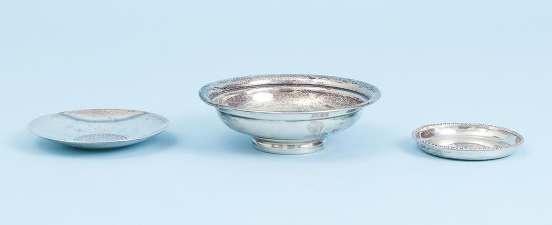 Three Sterling Silver Items set with Coins or Medals (1 of 7)