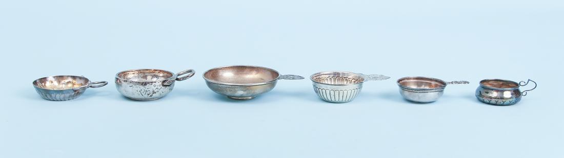 Six Tastevins Inset with Various Coins (1 of 13)