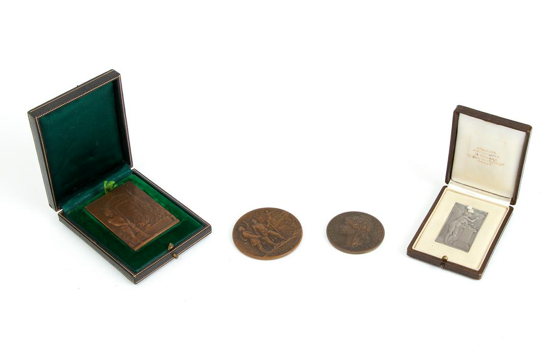 Four French War Memorial Medals (1 of 11)