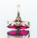 14 K Synthetic Ruby and Diamond Art Deco Ring - 2