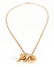 14 K Gold and Diamond Cat Themed Necklace