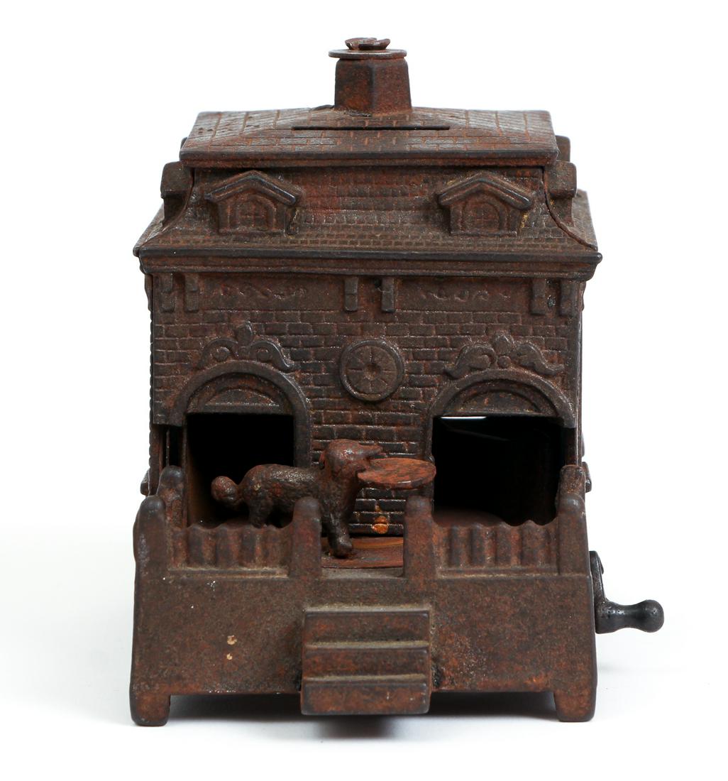 Dog on Turntable Mechanical Bank (1 of 4)