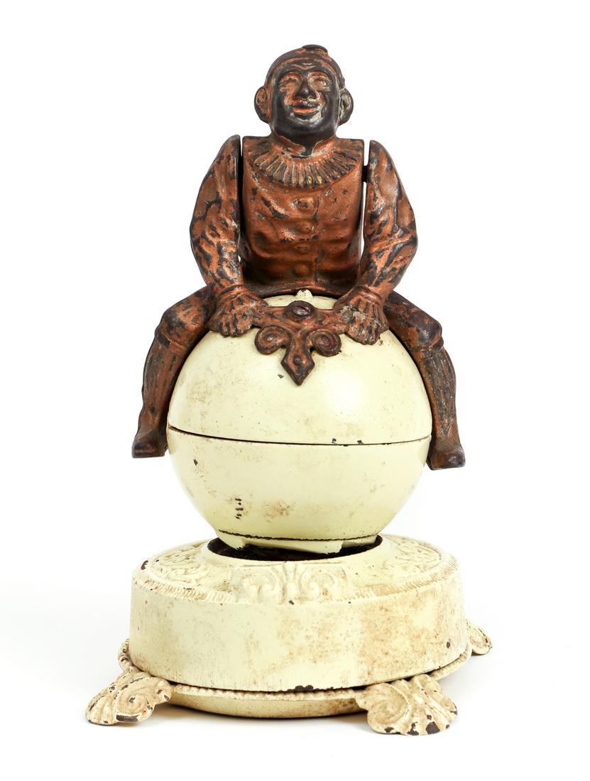 Stevens & Co. Funny Clown Mechanical Bank (1 of 5)