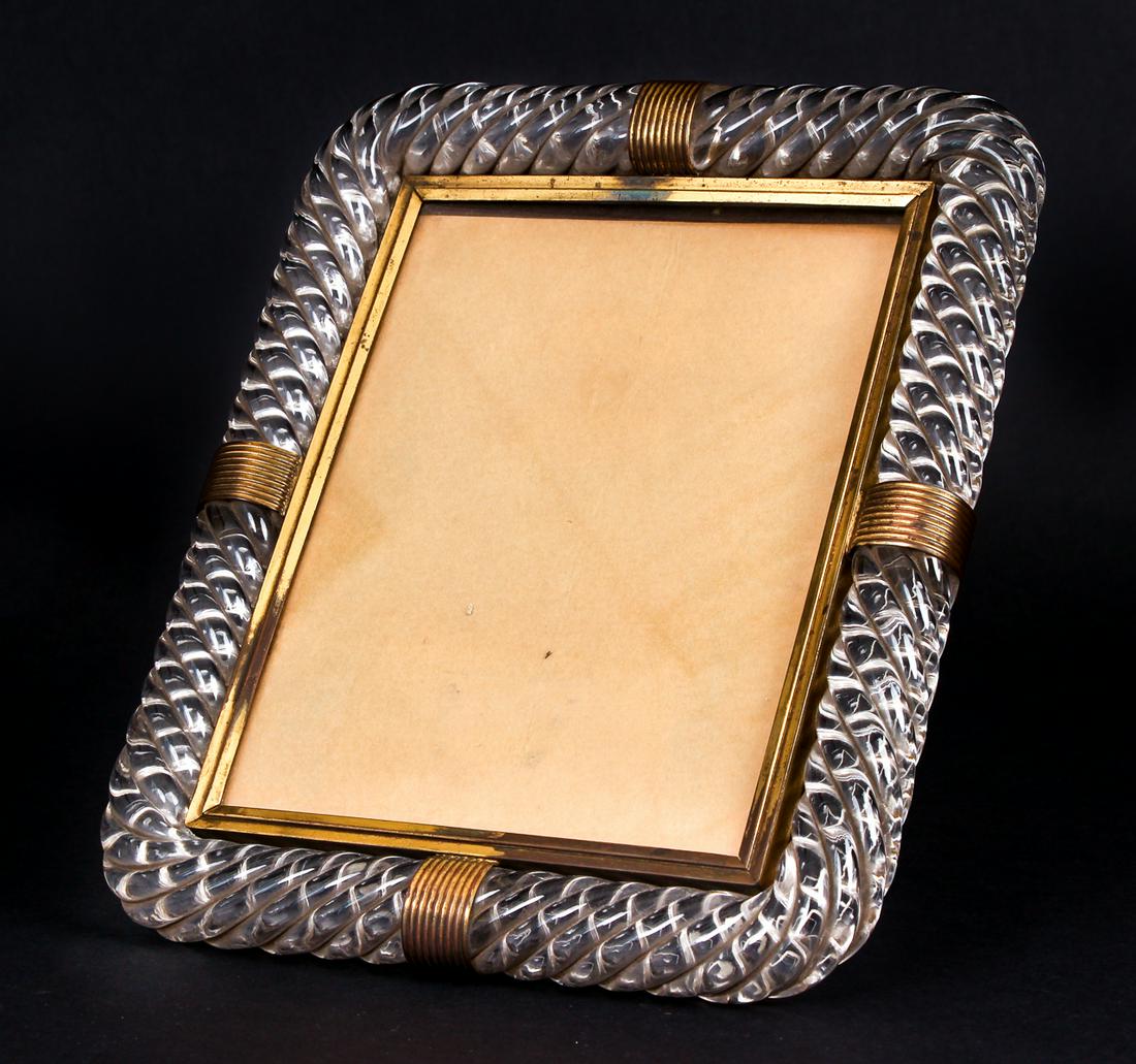 Twisted Glass Art Deco Picture Frame (1 of 5)