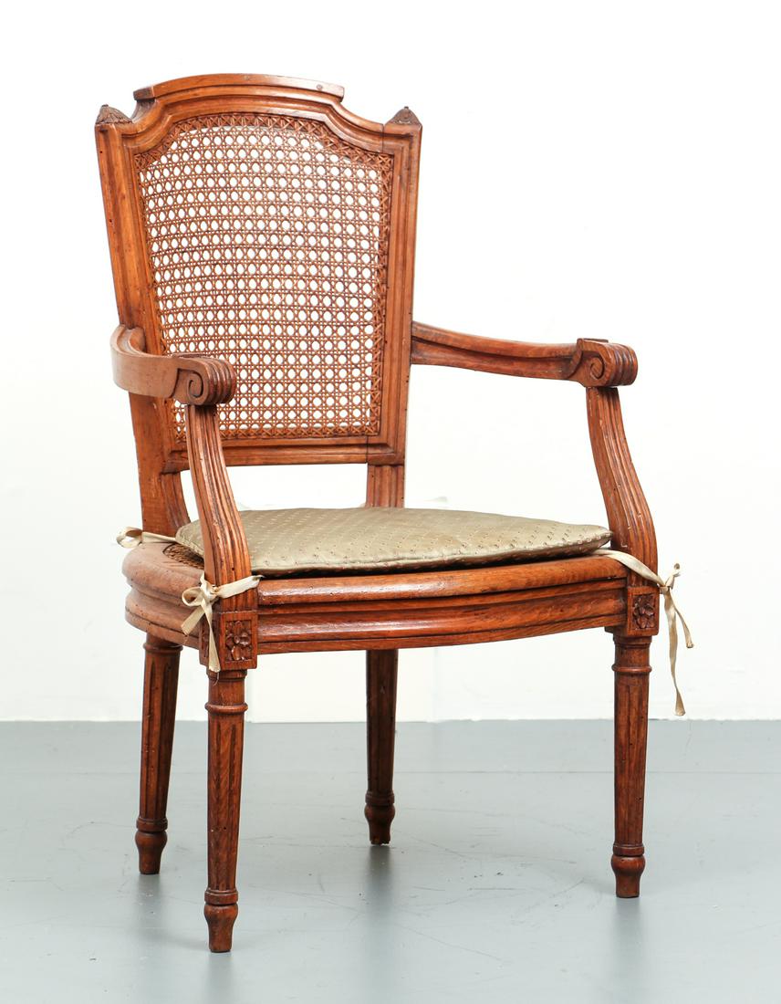 Antique French Walnut Childs Chair (1 of 3)
