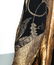 Vintage Liberty Paris Gold Lame Robe - 4