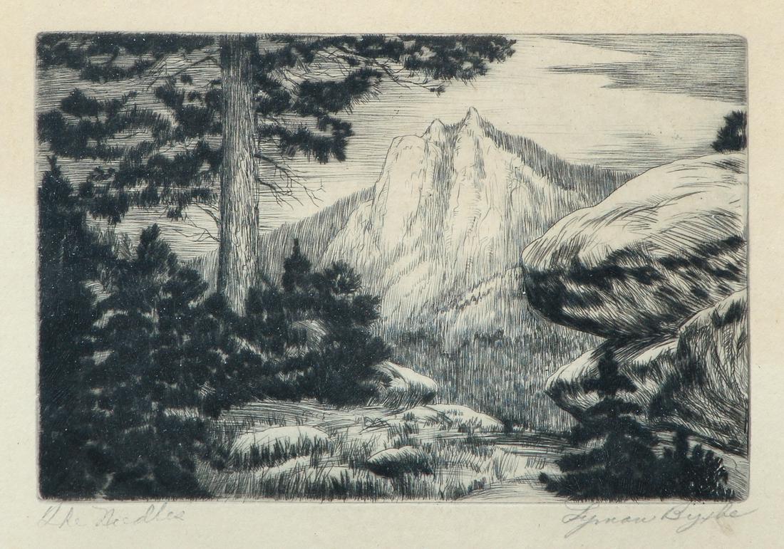 Three Lyman Byxbe Colorado Etchings (1 of 12)