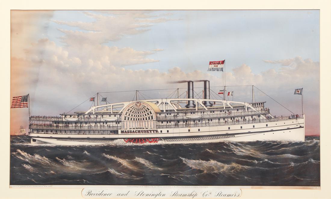 Currier & Ives Steamship Lithograph (1 of 10)