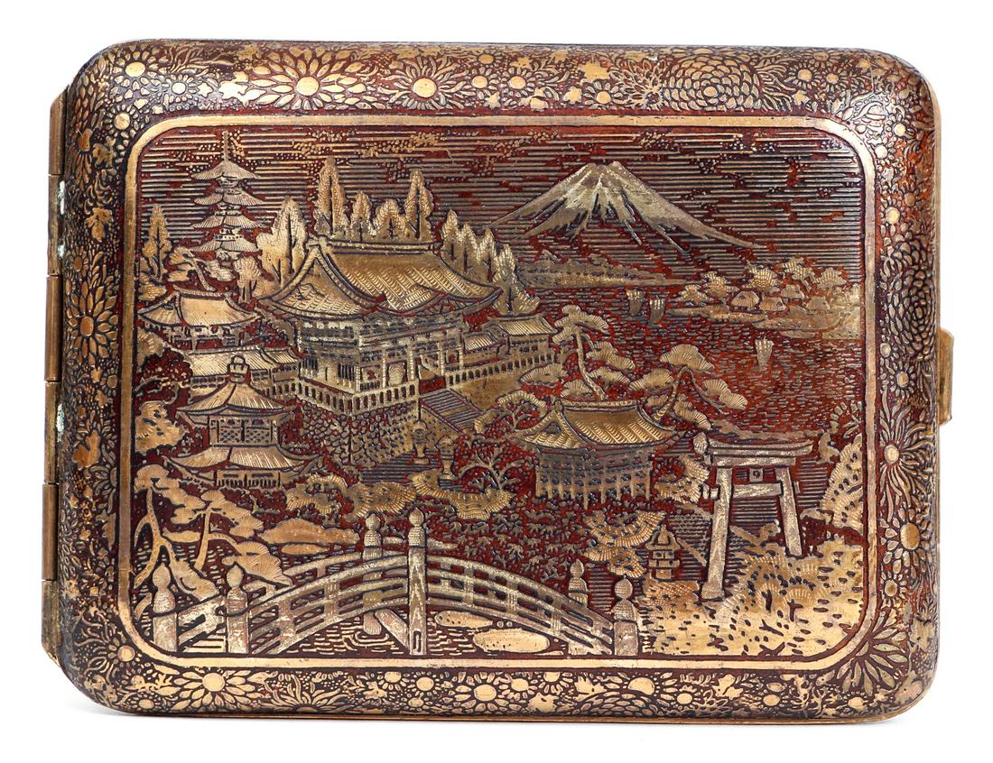 Vintage Japanese Dragon Cigarette Case (1 of 4)