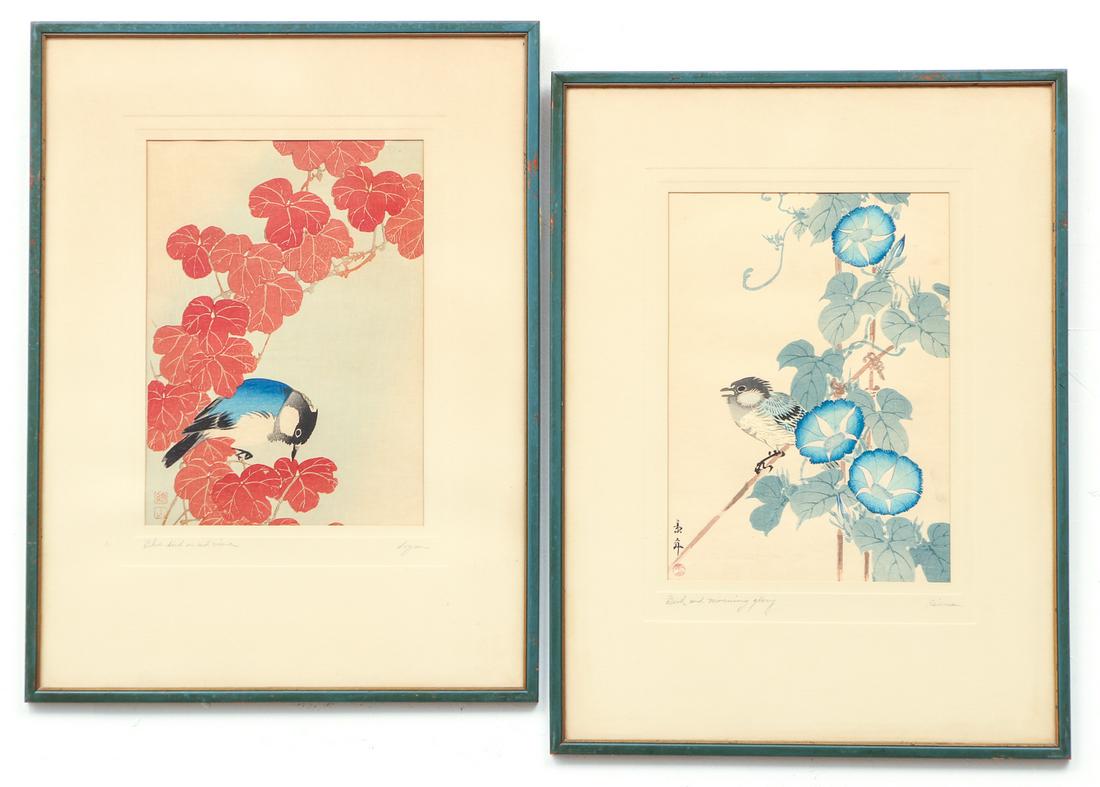 Two Japanese Woodblock Prints (1 of 9)