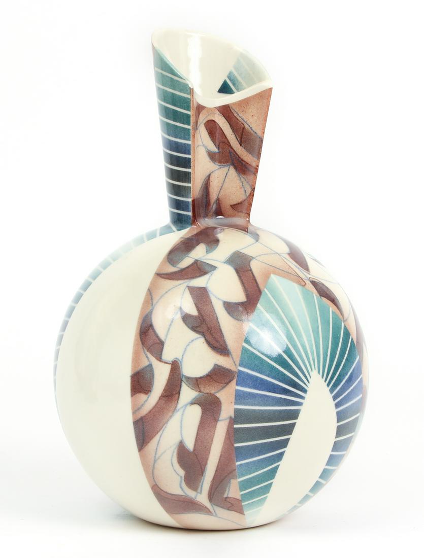 Tom Hubert Futurist Glazed Ceramic Pottery (1 of 5)