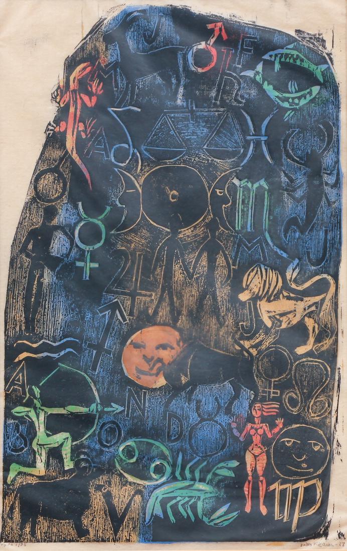 Litho with Animal and Symbol Theme (1 of 8)