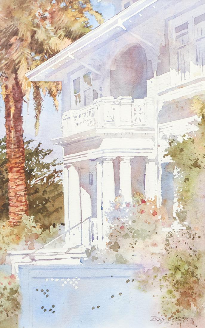 Terry Baker Pacific Grove Victorian Watercolor (1 of 7)