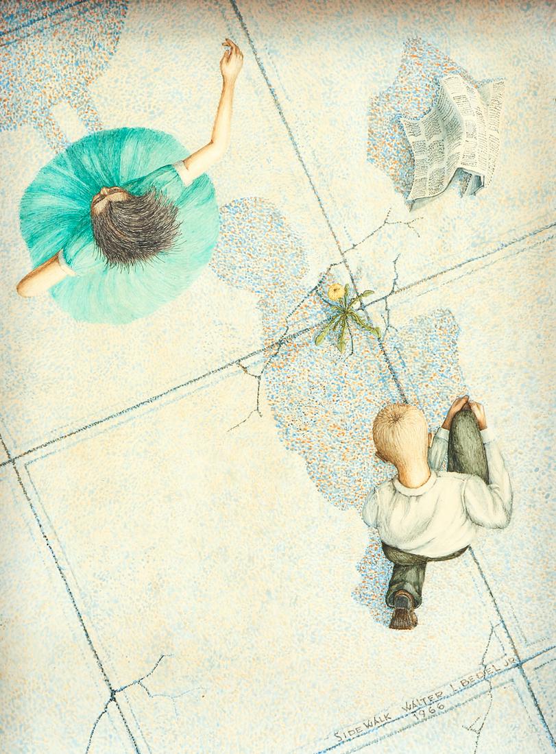 Walter L. Bedel Jr. Sidewalk Painting (1 of 10)