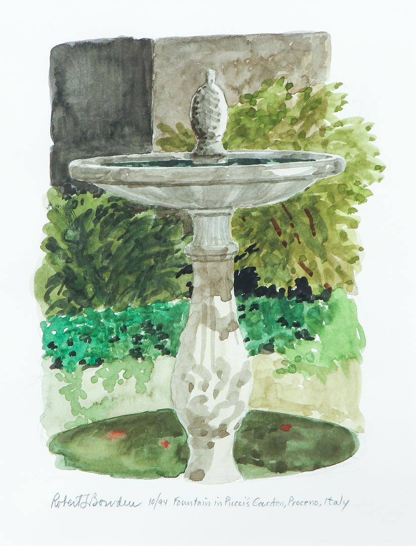 Robert Bowden Fountain Watercolor (1 of 8)