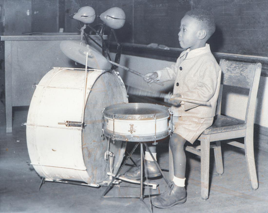 Teenie Harris photo Young Roger Humphries Playing Drum, (1 of 4)