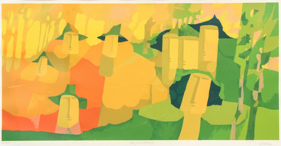 Claude Le Sauteur lithograph Des gens d’abord (1 of 9)