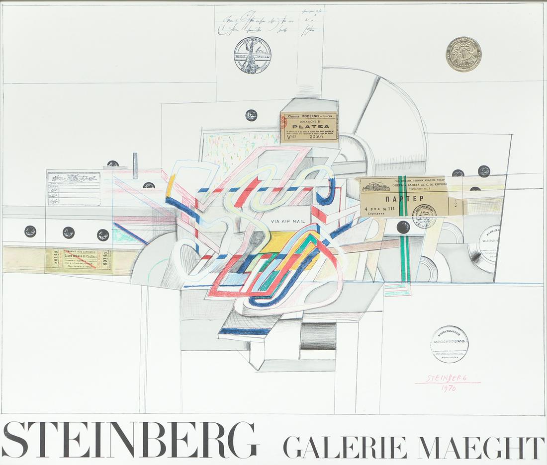 Saul Steinberg Galerie Maeght Exhibition Poster (1 of 7)