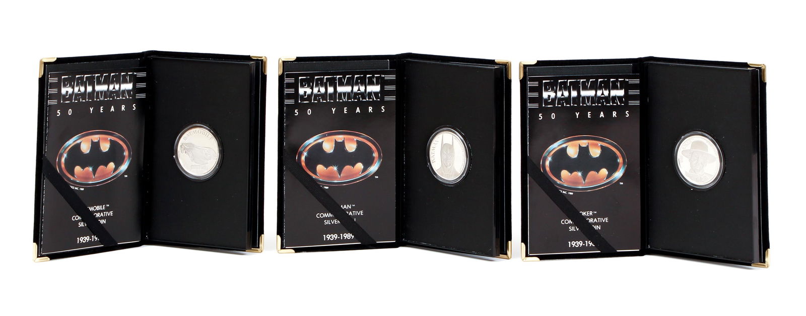 3 Batman 50th Anniversary silver proof coins (1 of 8)