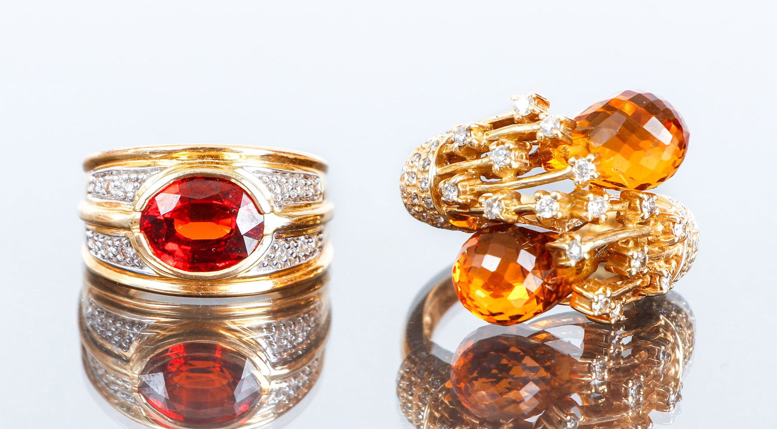 Two 14K Gold and Topaz Rings (1 of 7)