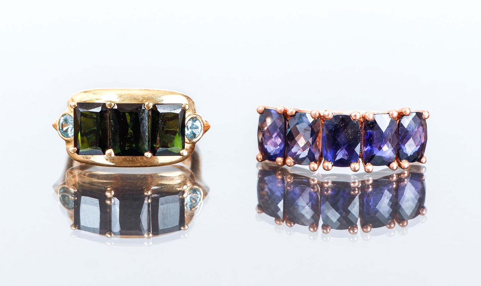 14K Gold and Semi-Precious Stone Rings (1 of 7)