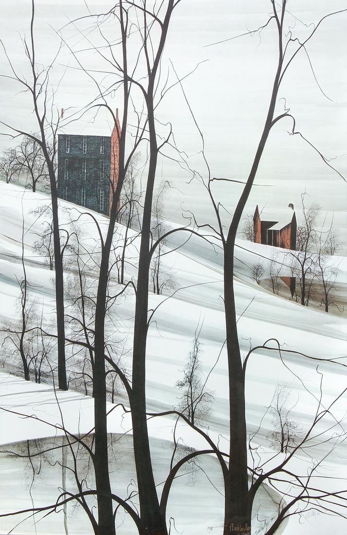 Large P Buckley Moss Pencil Signed Lithograph (1 of 8)