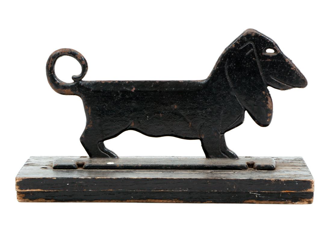 Folk Art Dachshund Dog Boot Scrape (1 of 6)
