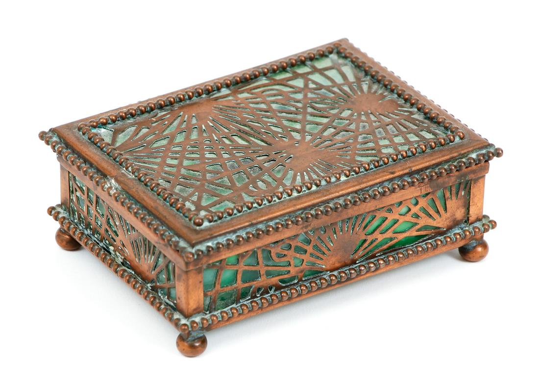 Tiffany Studio Pine Needle Box (1 of 9)