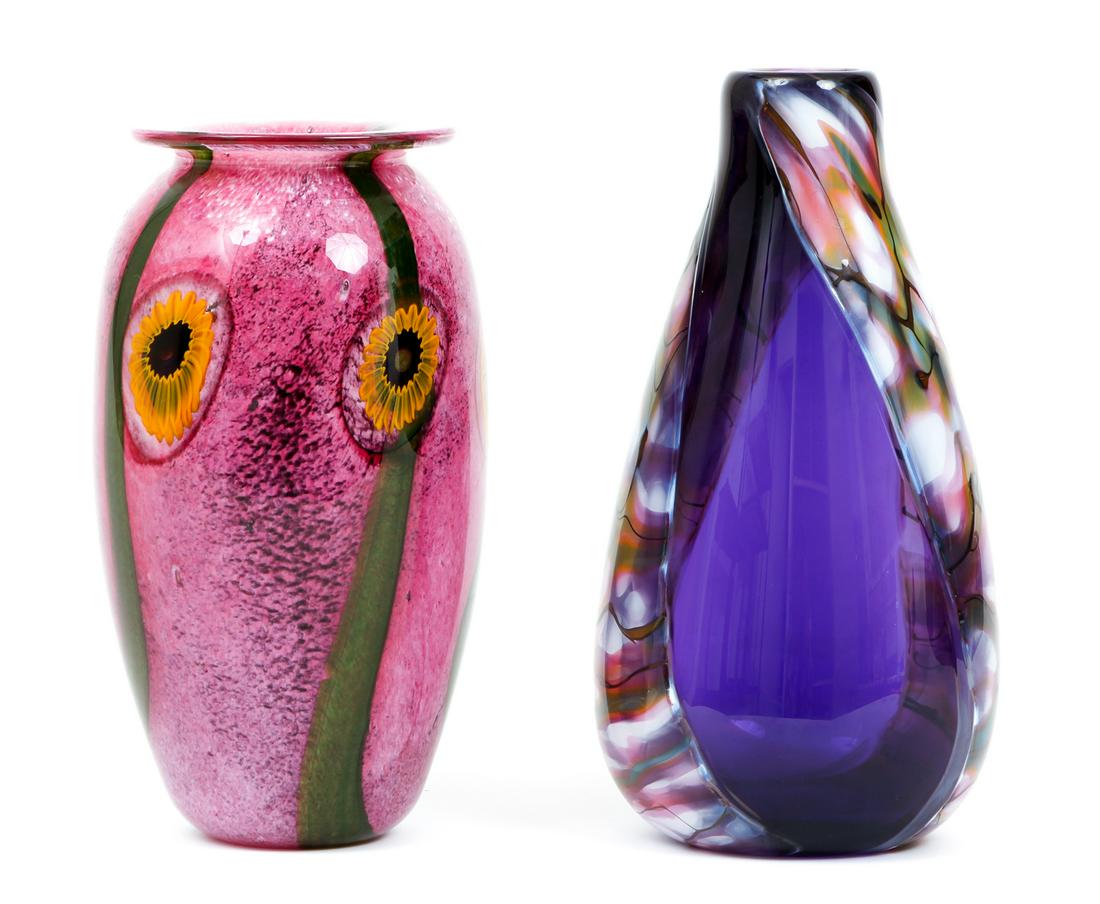 Two Studio Art Glass Vases (1 of 11)