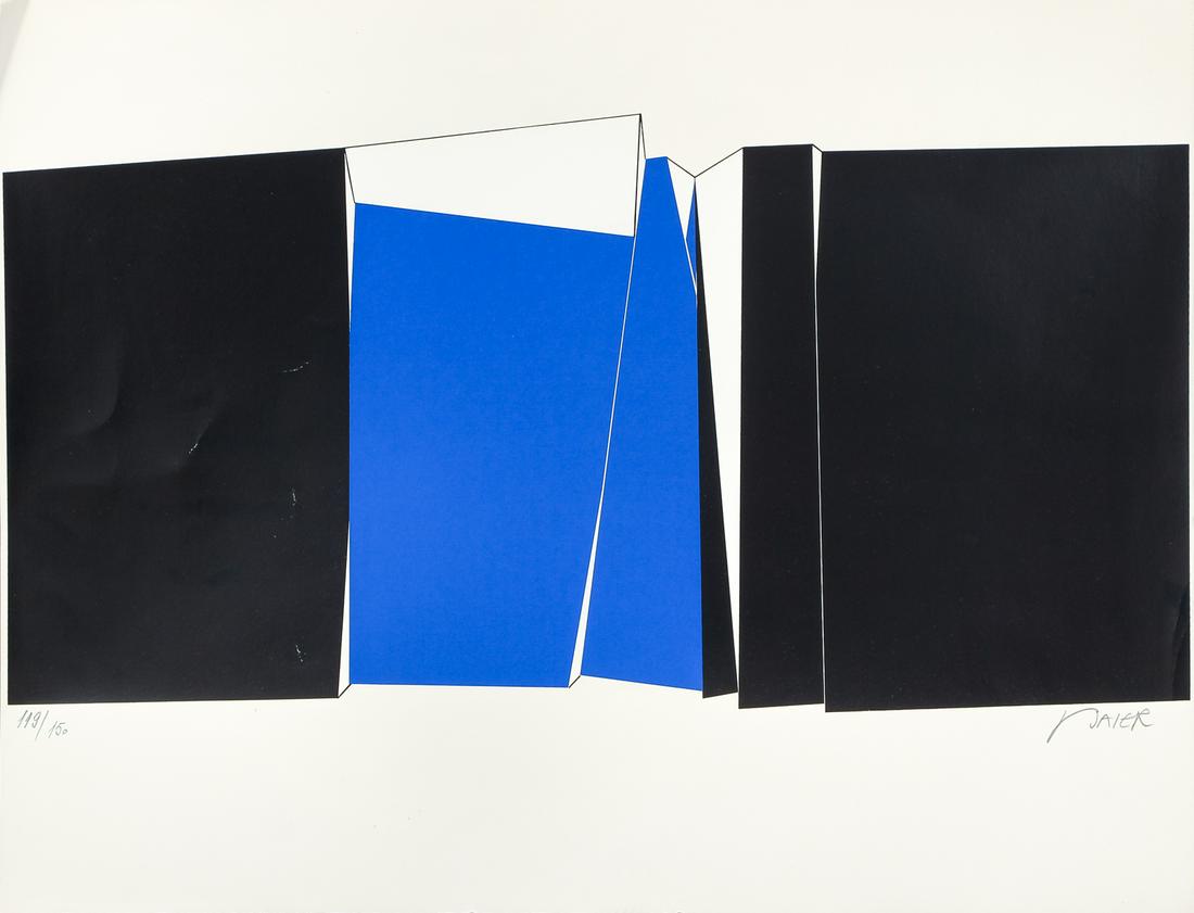 Jean Baier Abstract 1967 signed serigraph (1 of 7)