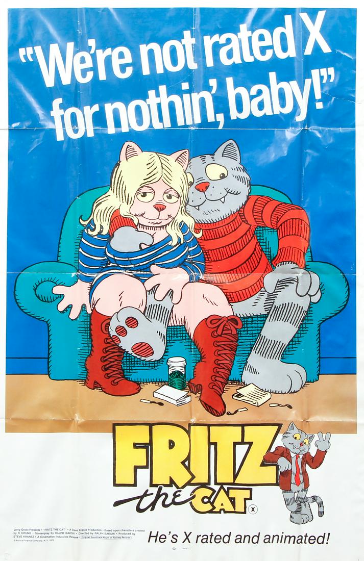 Robert Crumb 1972 Fritz the Cat Poster (1 of 7)