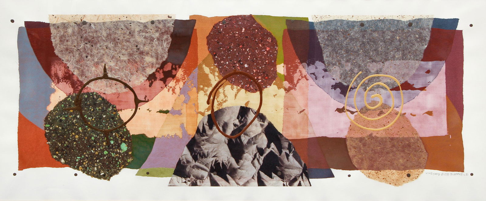 P G Gravele 1999 monoprint Vineyard (1 of 5)