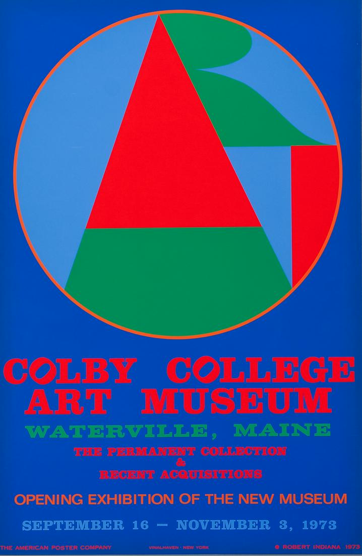 Robert Indiana 1973 Colby College orig poster (1 of 7)