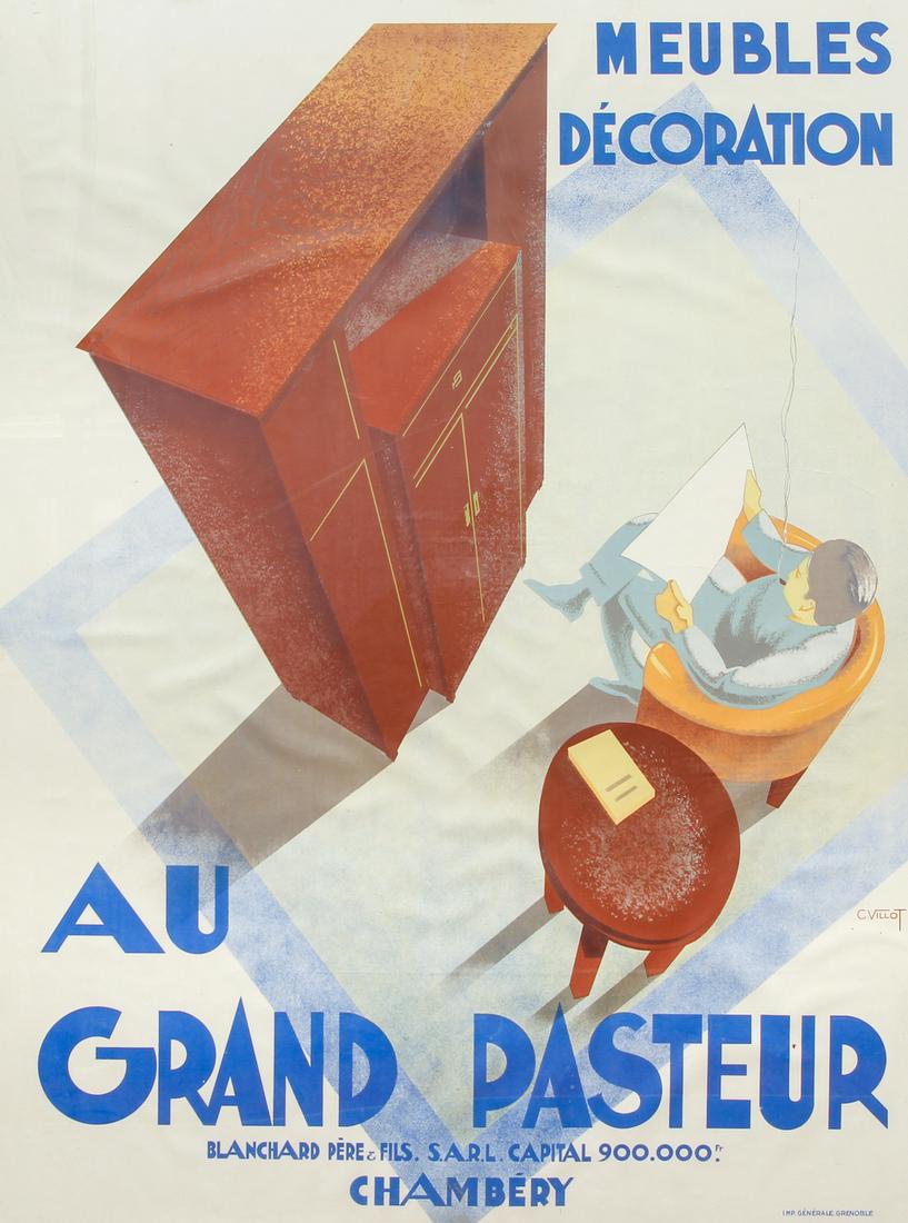 Villot Meubles Decoration Lithograph Poster (1 of 7)