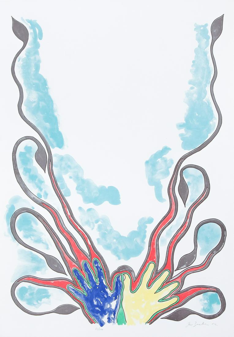 Joe Zucker 1982 signed lithograph Surfacing Images (1 of 6)