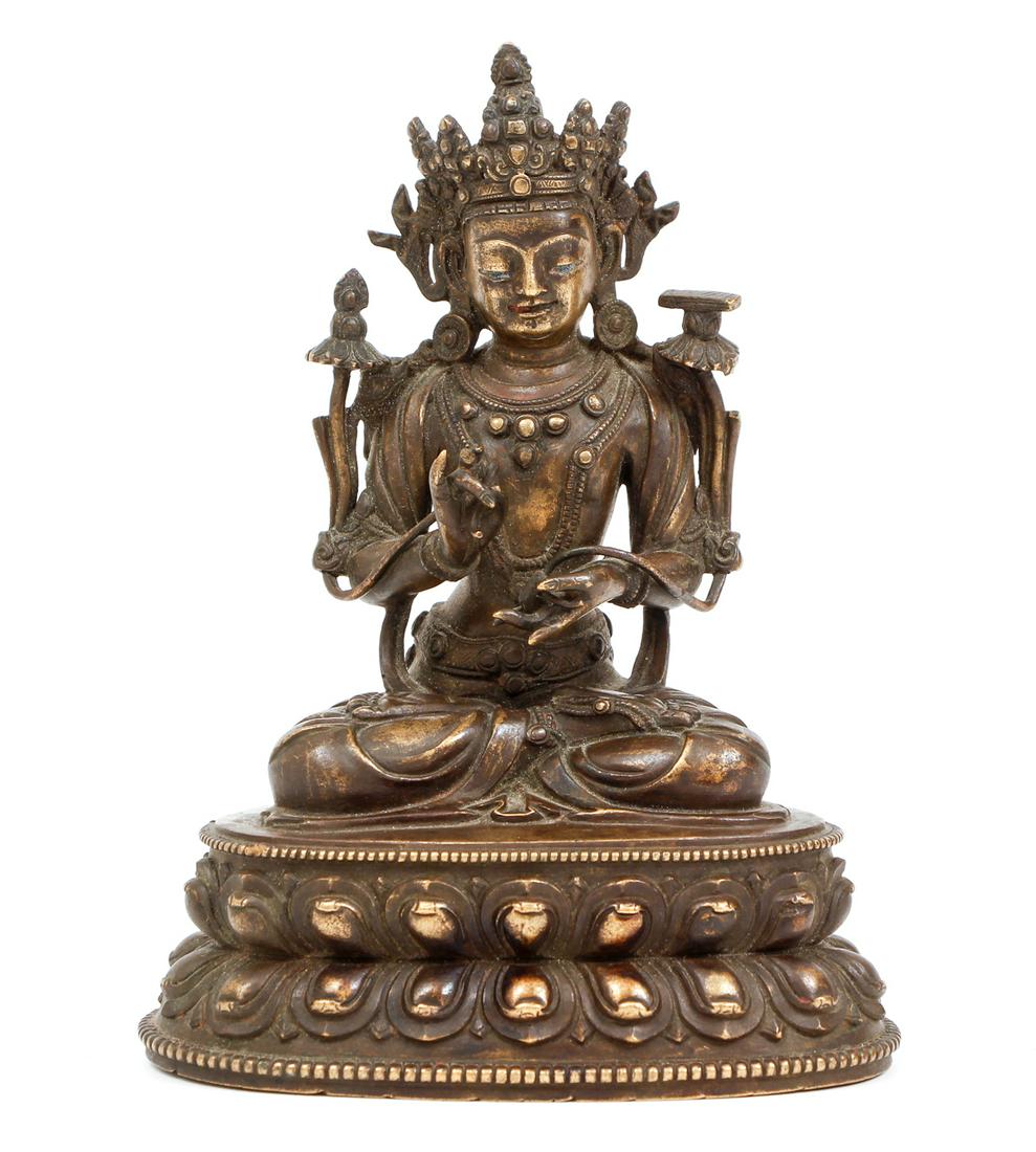 Tibetan Copper Figure Bodhisattva (1 of 9)